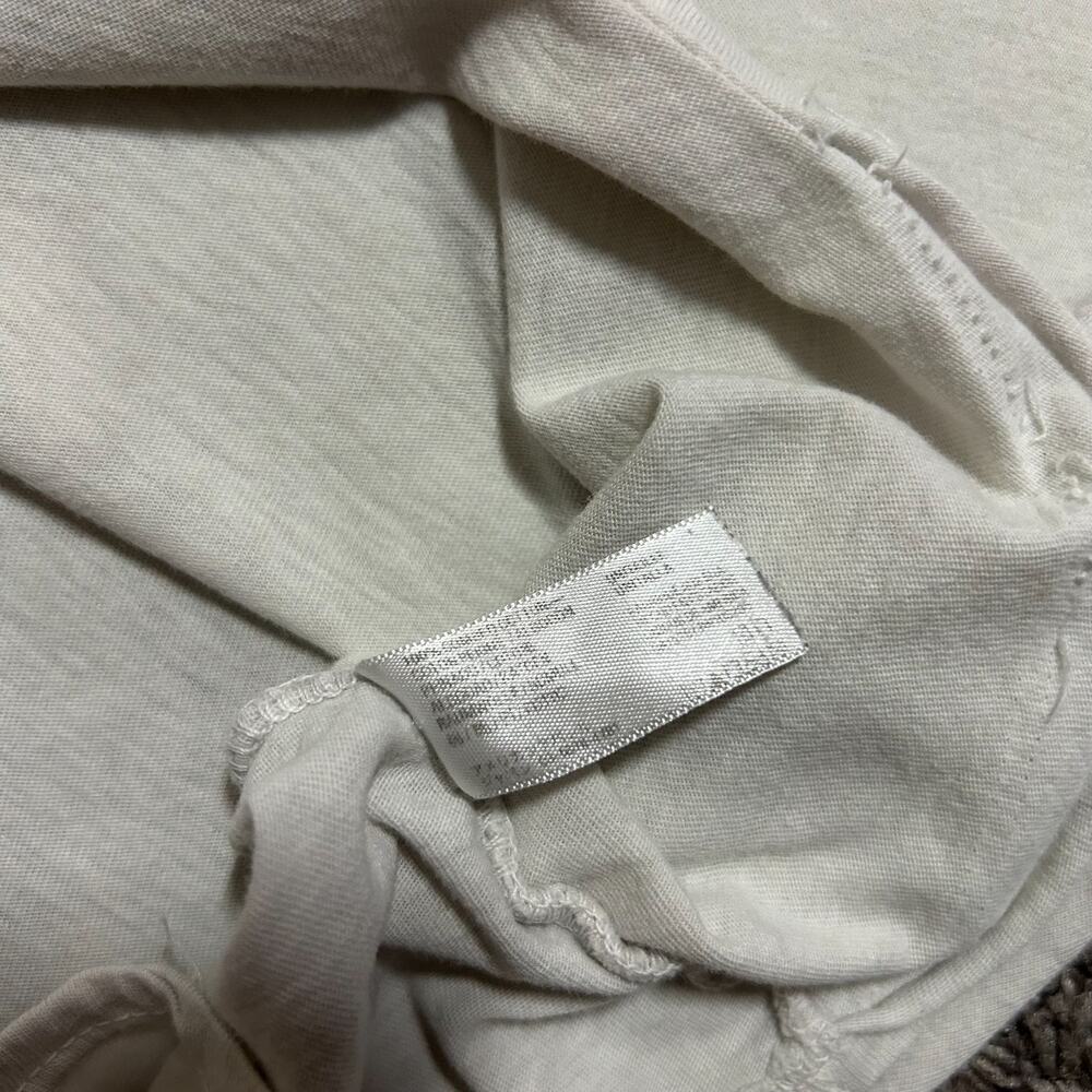 Vintage Thrashed Shirt Plain White Tee 90s y2k Minimalist Aesthetic OSFA Mens XL - Picture 6 of 14